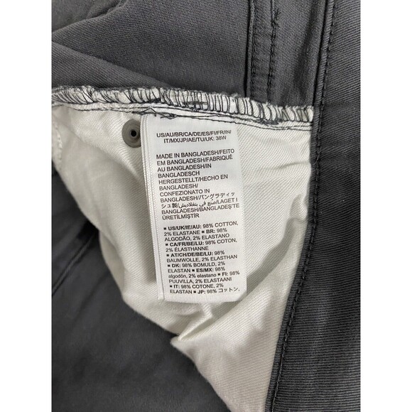 Amazon Essentials Chino Shorts Women's Size 38W Gray Summer Casual Pockets - Picture 3 of 10